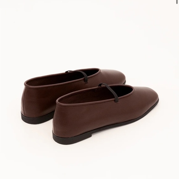 SHOP-PECHE BURGUNDY/ BROWN BALLET FLATS 💘 - Picture 3 of 5